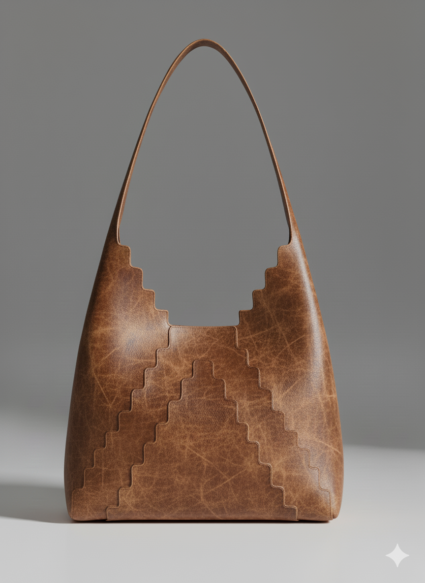 The Saqqara Tote Bag In Mocha Latte