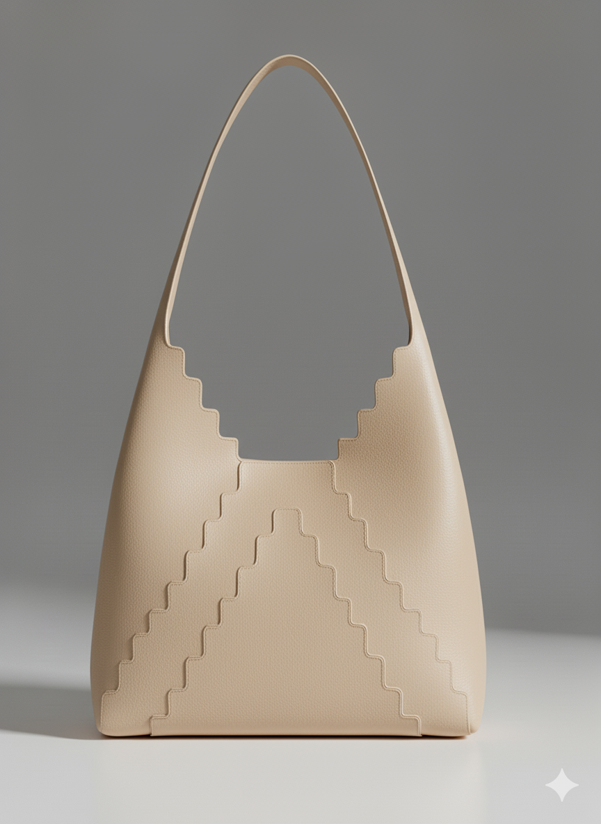 The Saqqara Tote Bag In Vanilla Offwhite