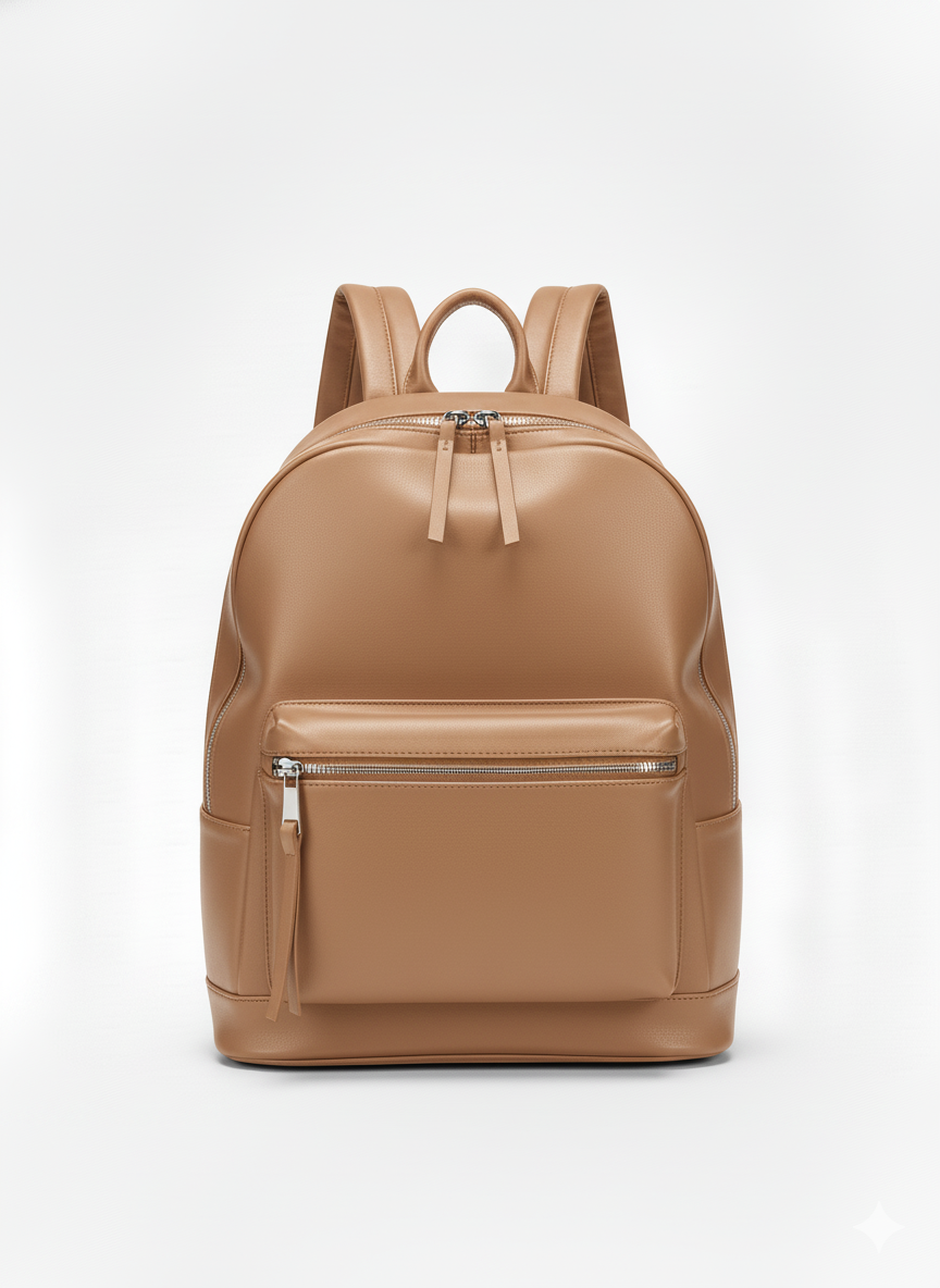 Loxord Signature Backpack In Mocha Latte