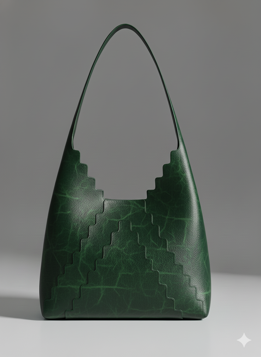 The Saqqara Tote Bag In Forest Green