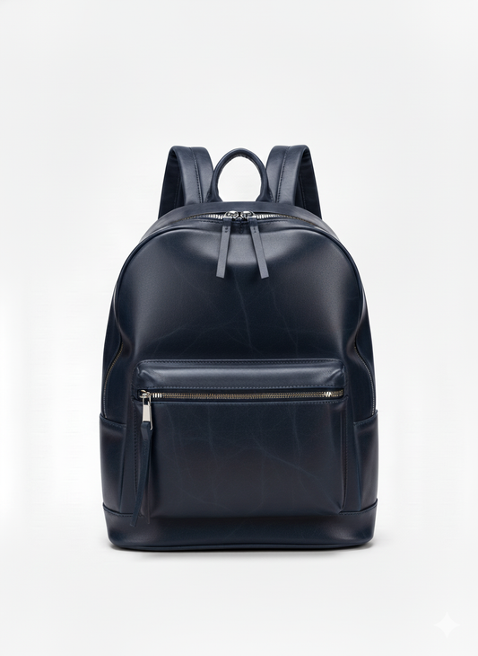 Loxord Signature Backpack In Navy Blue